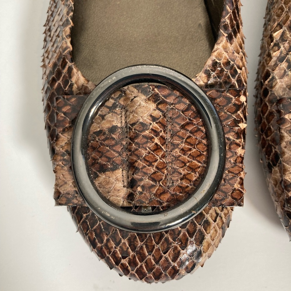 Stuart Weitzman Reptile Wedge Ballet Flat - image 4